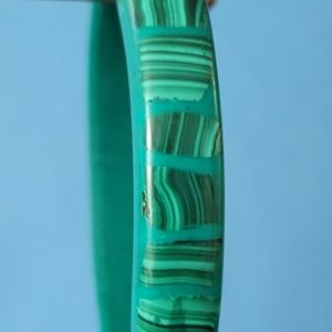 Genuine Malachite Bangle Bracelet